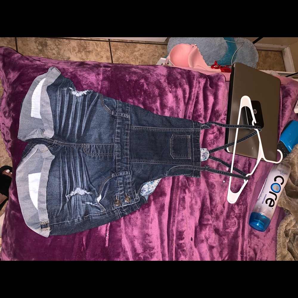 Girls jean overalls